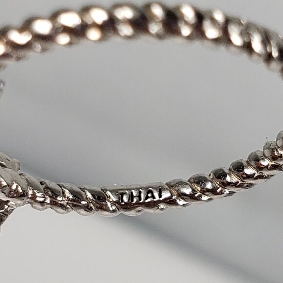 Amethyst Teardrop Faceted Sterling Silver 925 Signed FAS Ring Size 7 - Picture 15 of 16